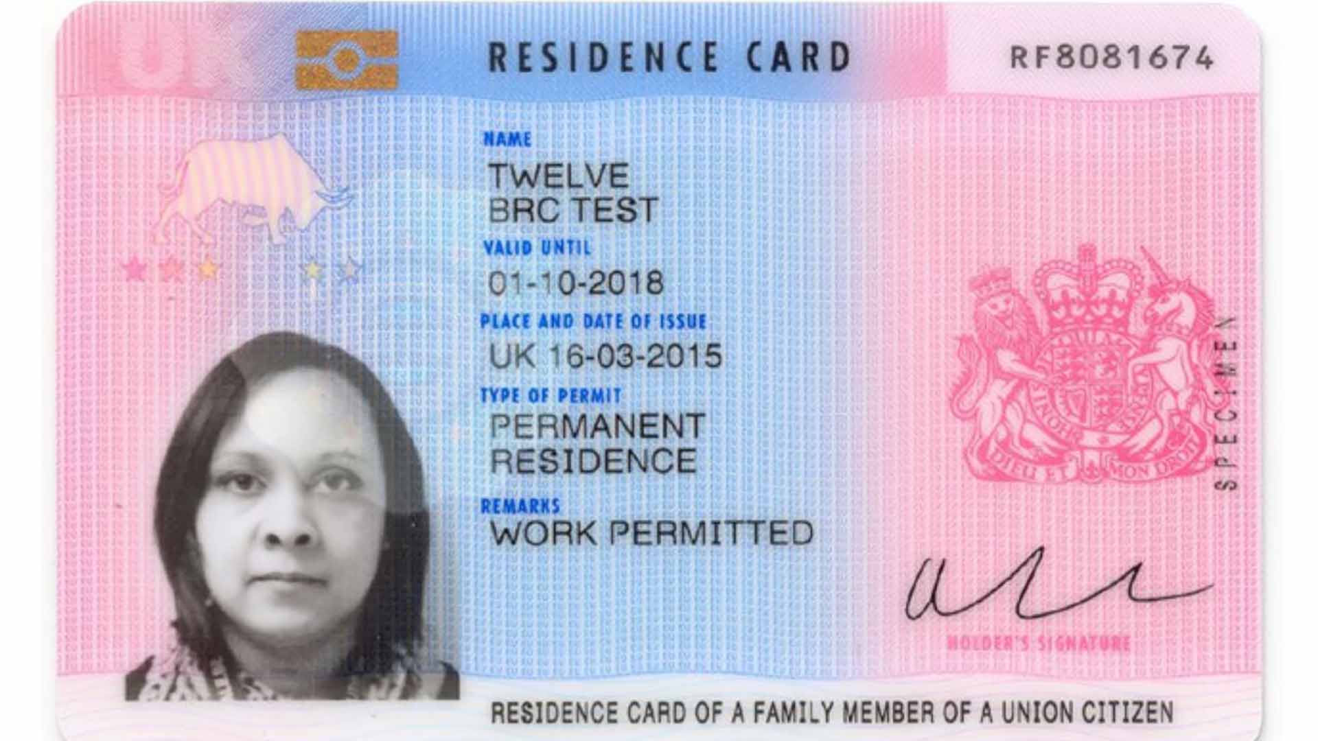 travel document residence permit